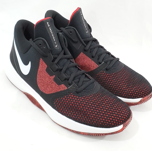 NEW Nike Air Precision II Mens 10 Basketball Shoes Athletic Sneakers Red Black main image 6